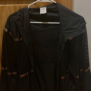 Pink black extra small windbreaker